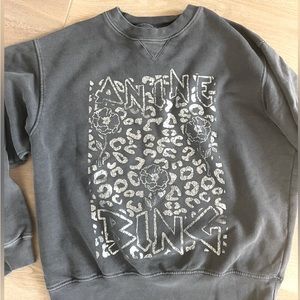 Anine bing graphic crewneck sweatshirt